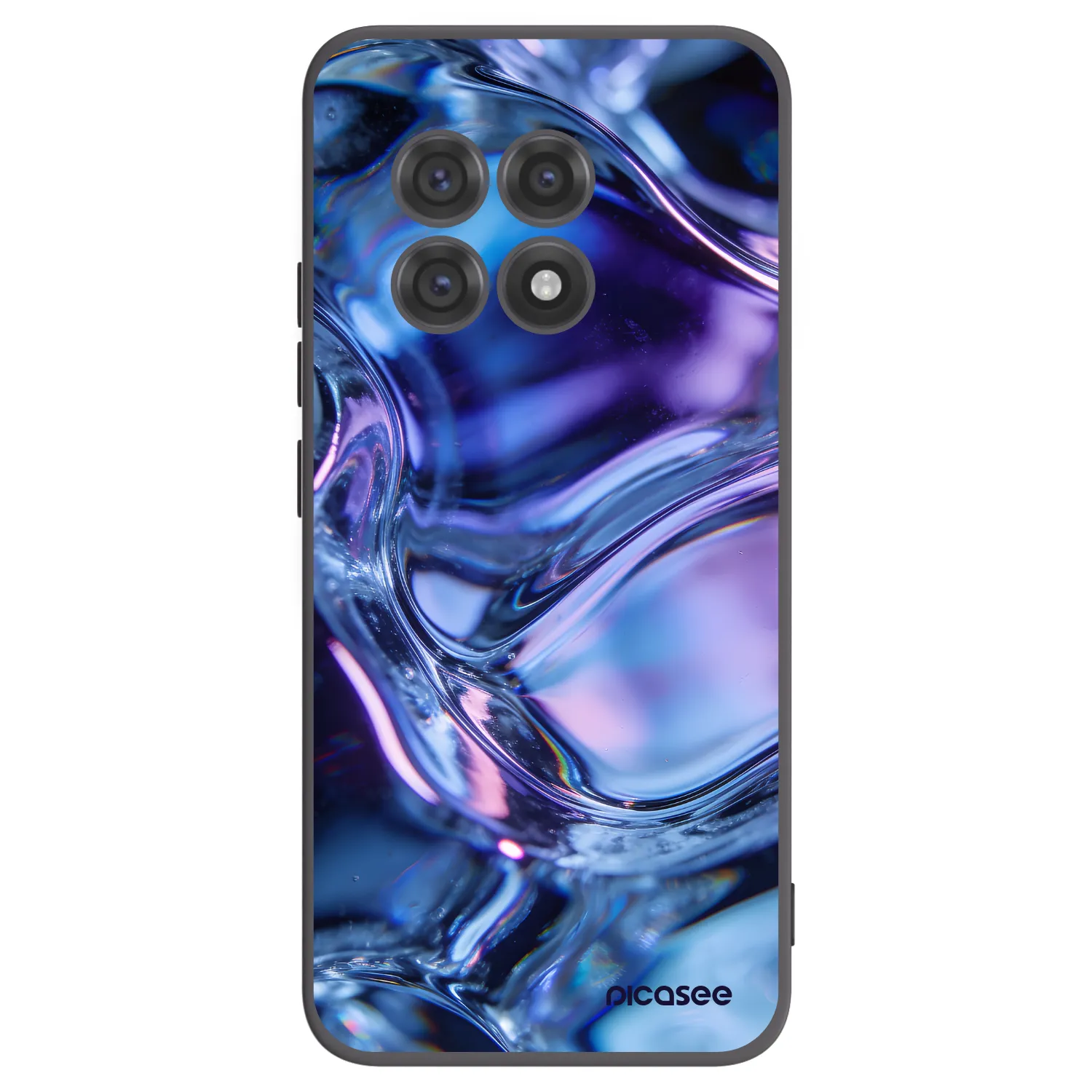 Picasee fekete szilikon tok az alábbi mobiltelefonokra OnePlus 13R 5G - Iris liquid