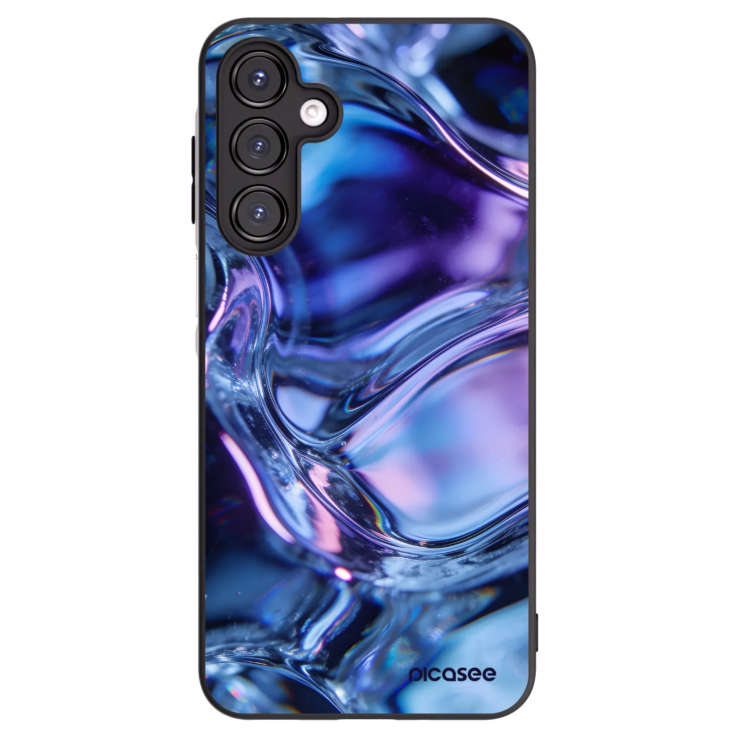 Picasee fekete szilikon tok az alábbi mobiltelefonokra Samsung Galaxy A16 4G - Iris liquid