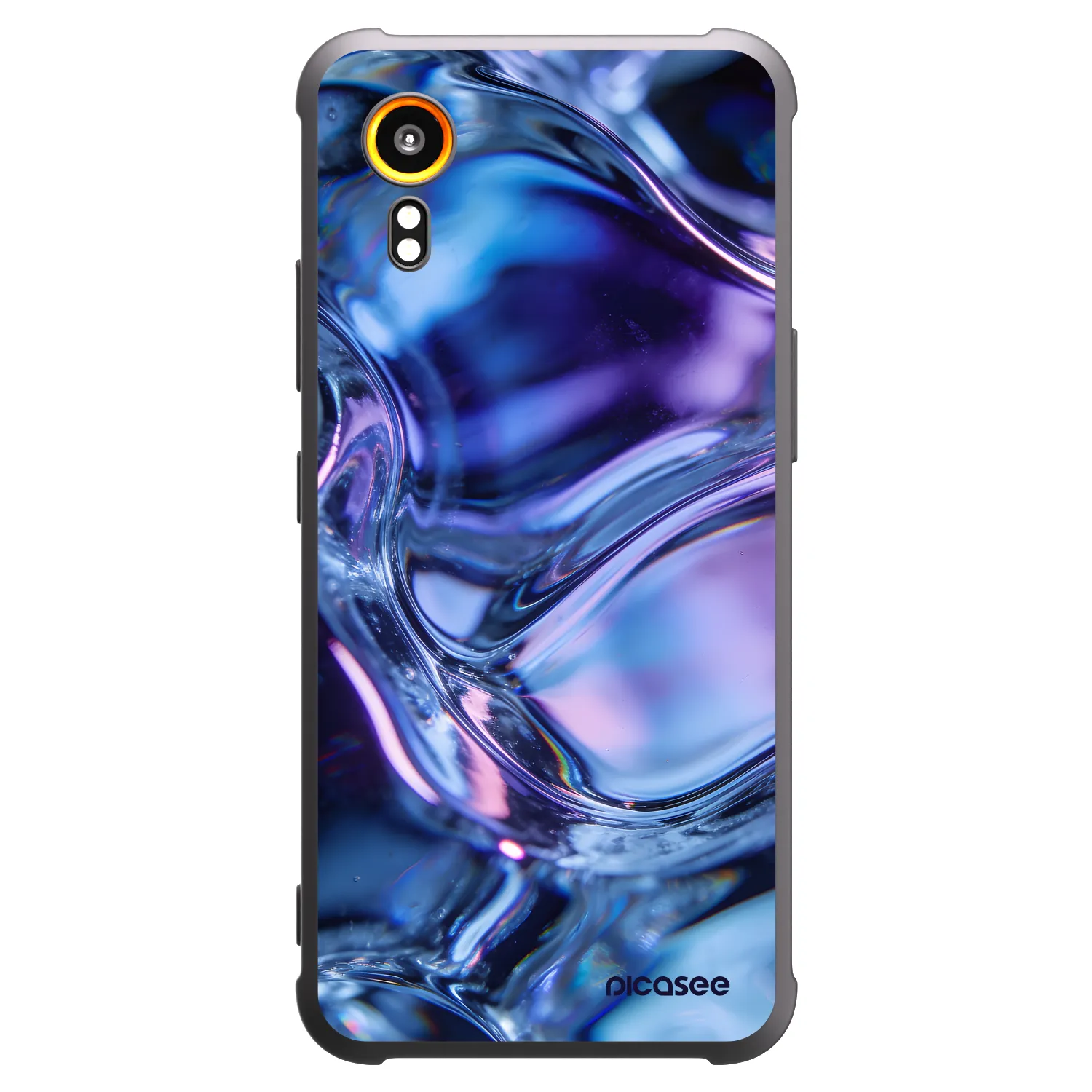 Picasee fekete szilikon tok az alábbi mobiltelefonokra Samsung Galaxy XCover 7 - Iris liquid