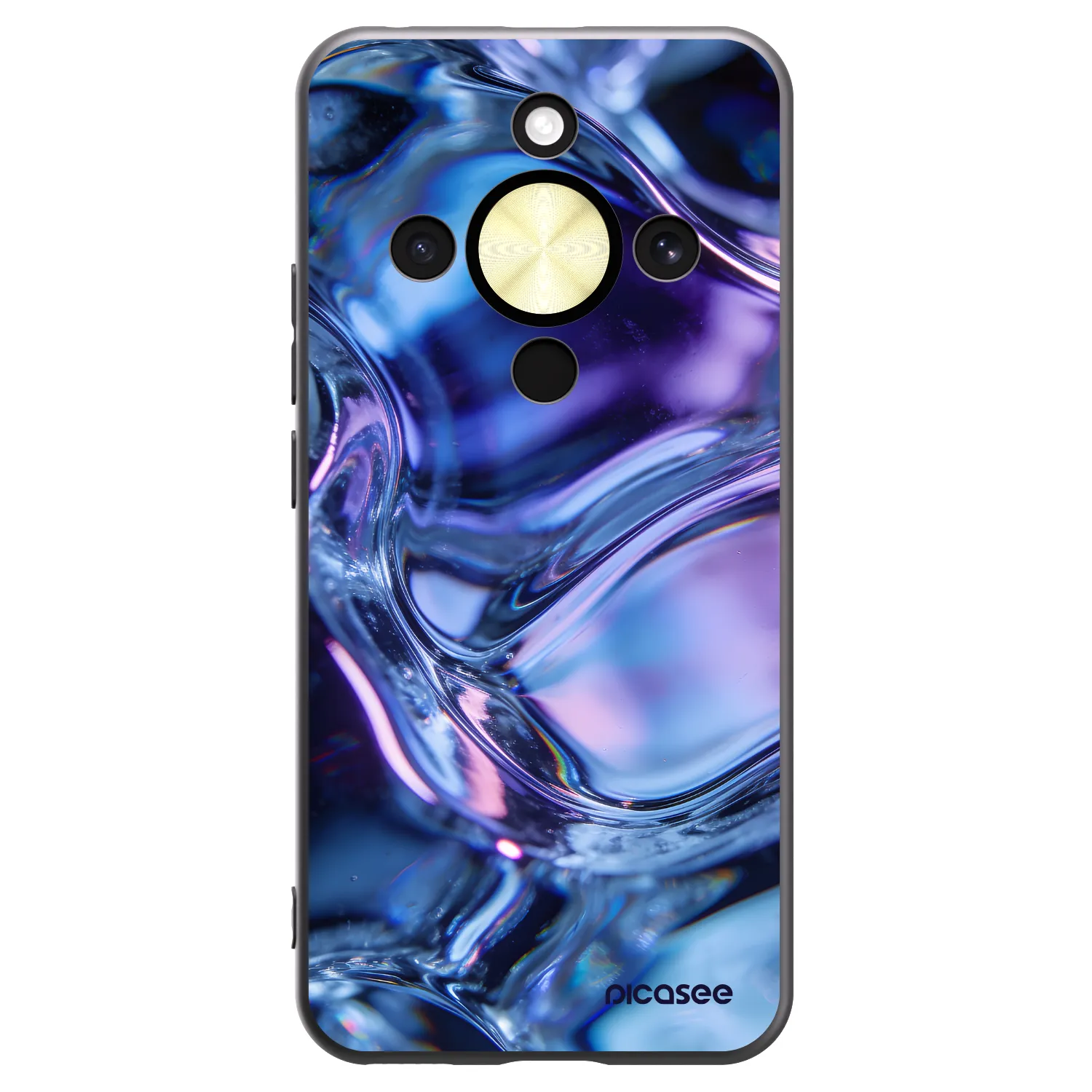 Picasee fekete szilikon tok az alábbi mobiltelefonokra Honor Magic8 Lite 5G - Iris liquid