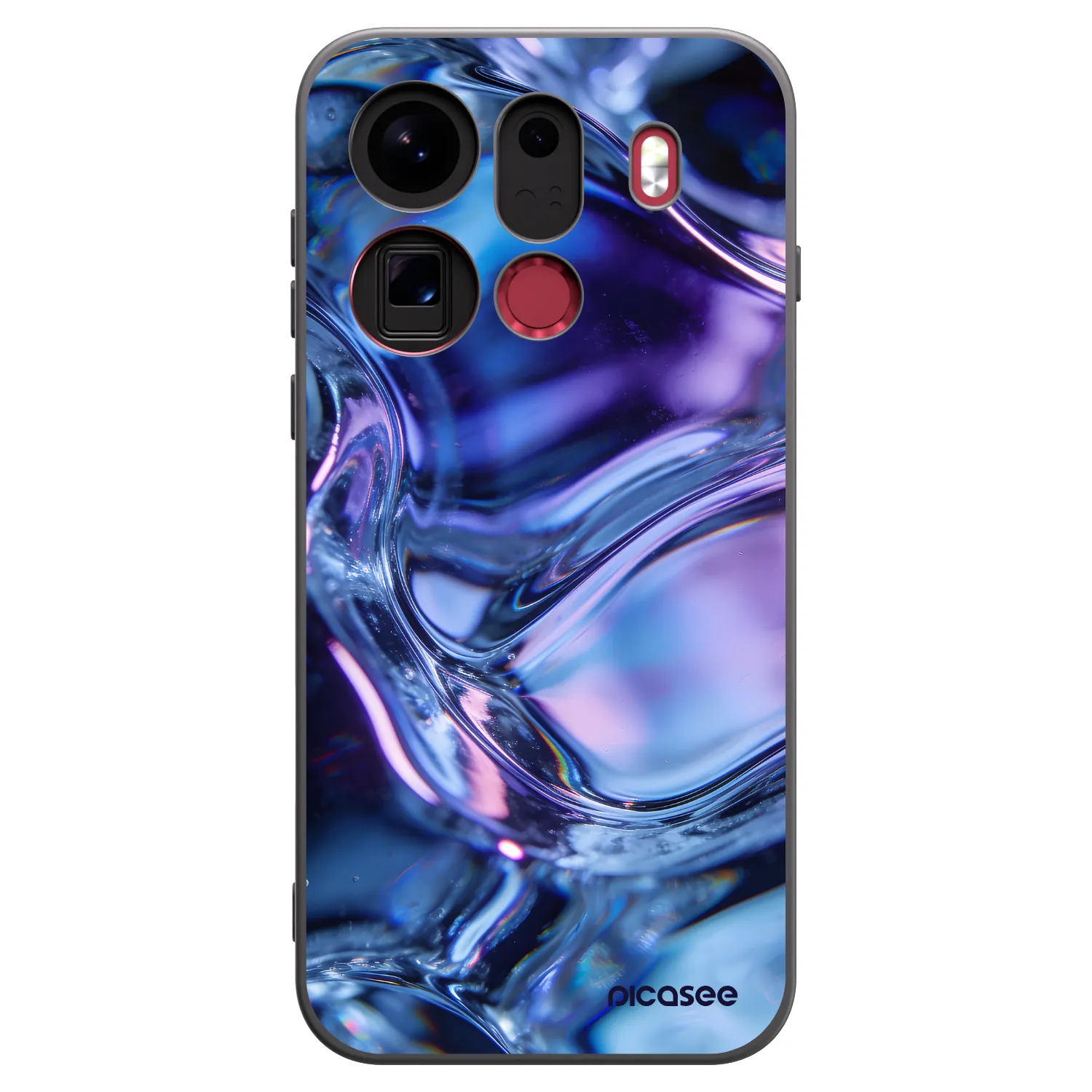 Picasee fekete szilikon tok az alábbi mobiltelefonokra OPPO Find X9 Pro - Iris liquid