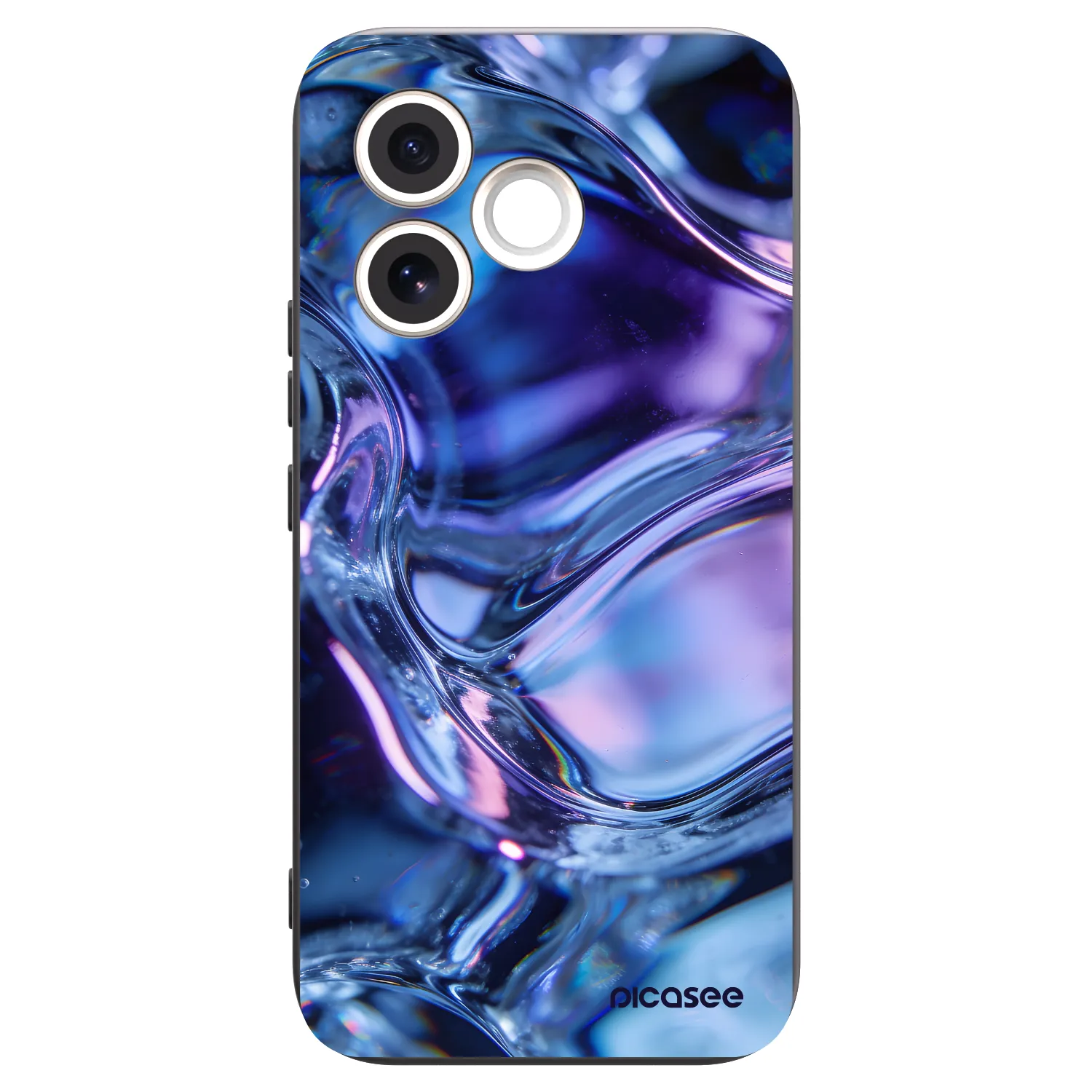 Picasee fekete szilikon tok az alábbi mobiltelefonokra Honor 600 Lite - Iris liquid