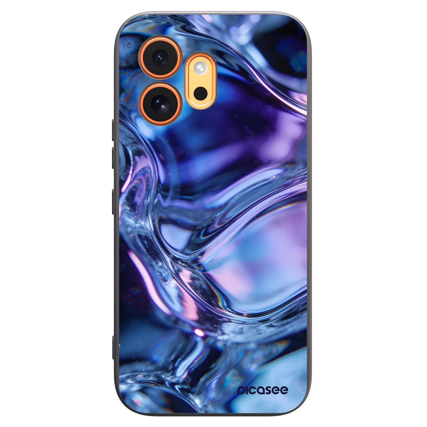 Picasee fekete szilikon tok az alábbi mobiltelefonokra Honor 600 - Iris liquid