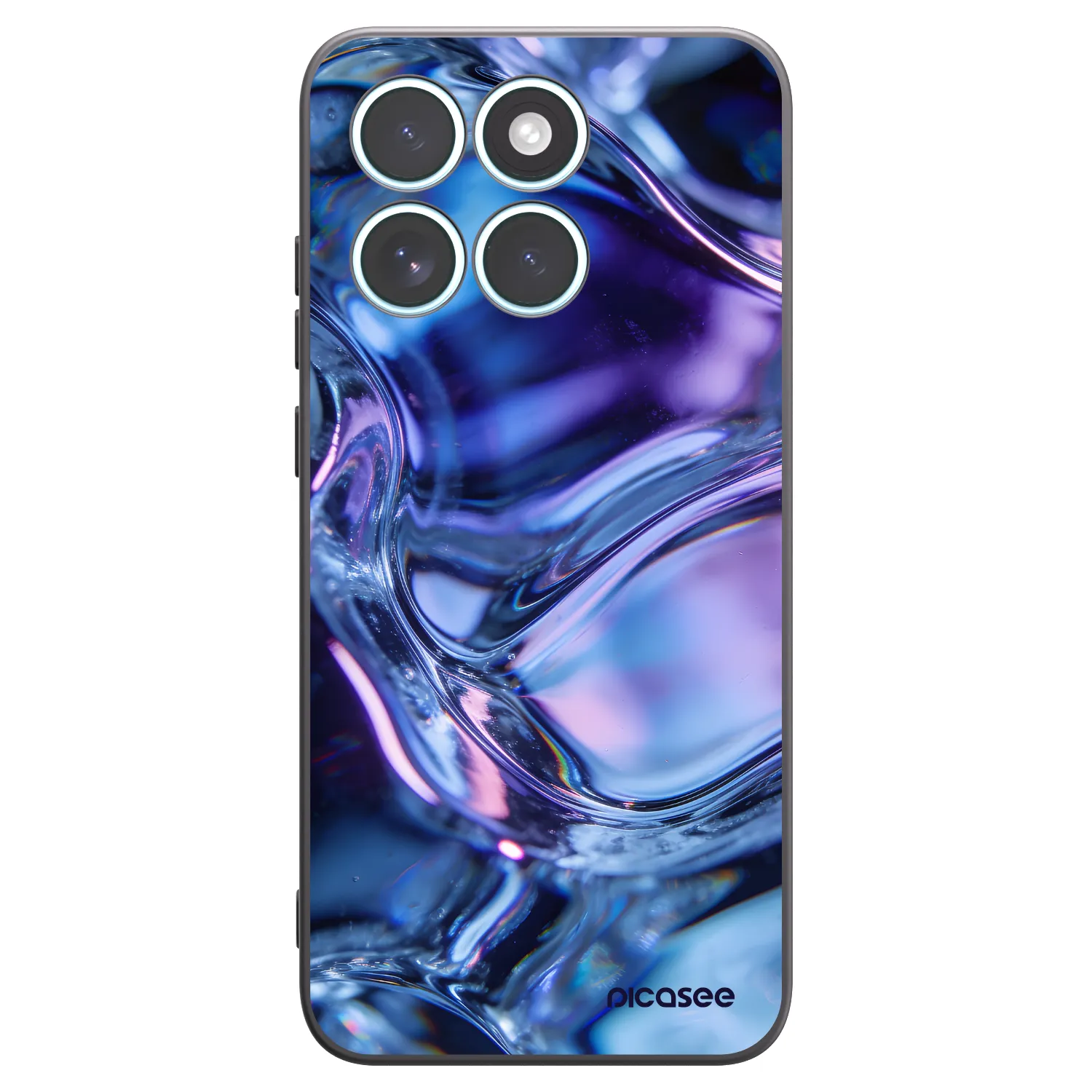 Picasee fekete szilikon tok az alábbi mobiltelefonokra Motorola Edge 70 Fusion - Iris liquid