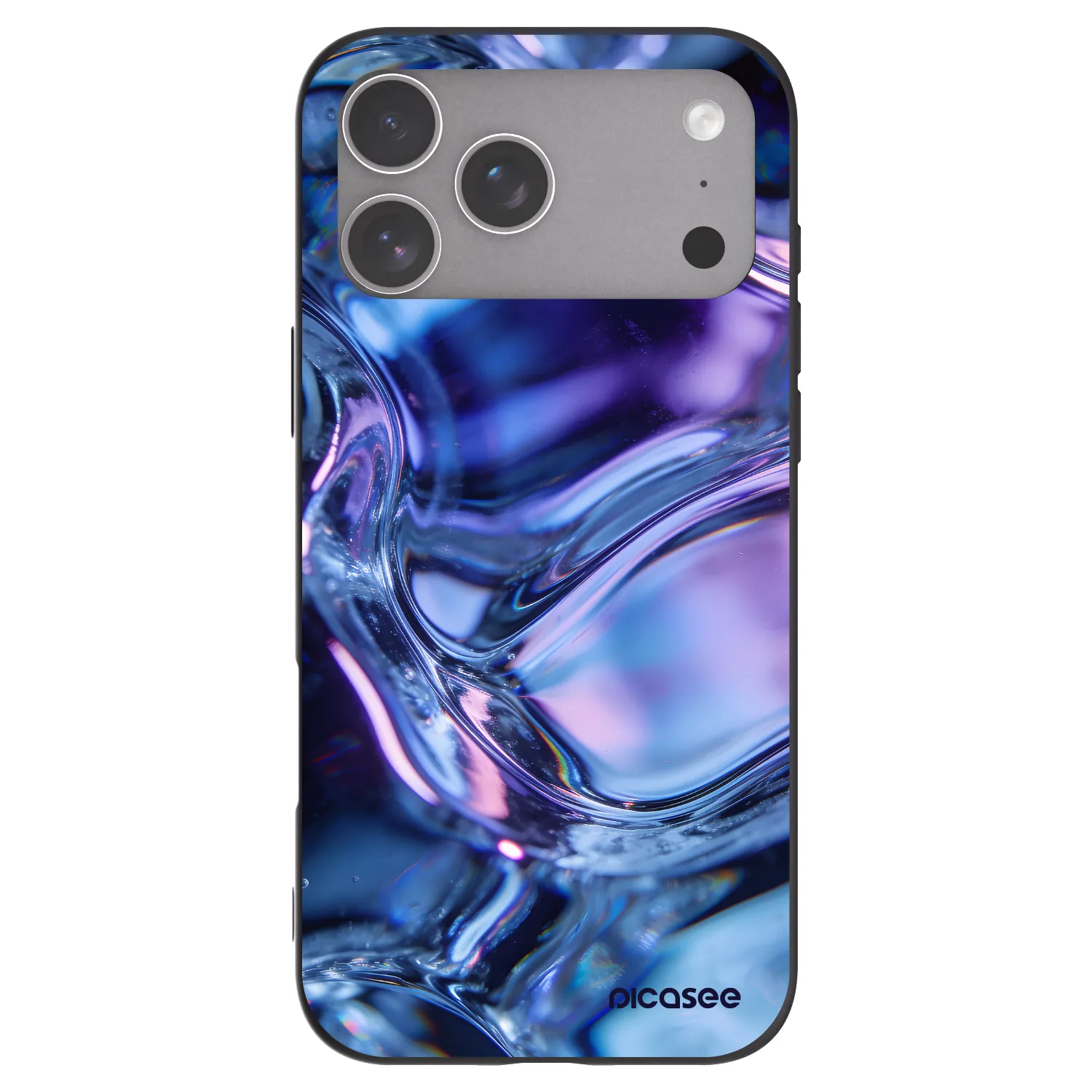 Picasee fekete szilikon tok az alábbi mobiltelefonokra Apple iPhone 18 Pro Max - Iris liquid