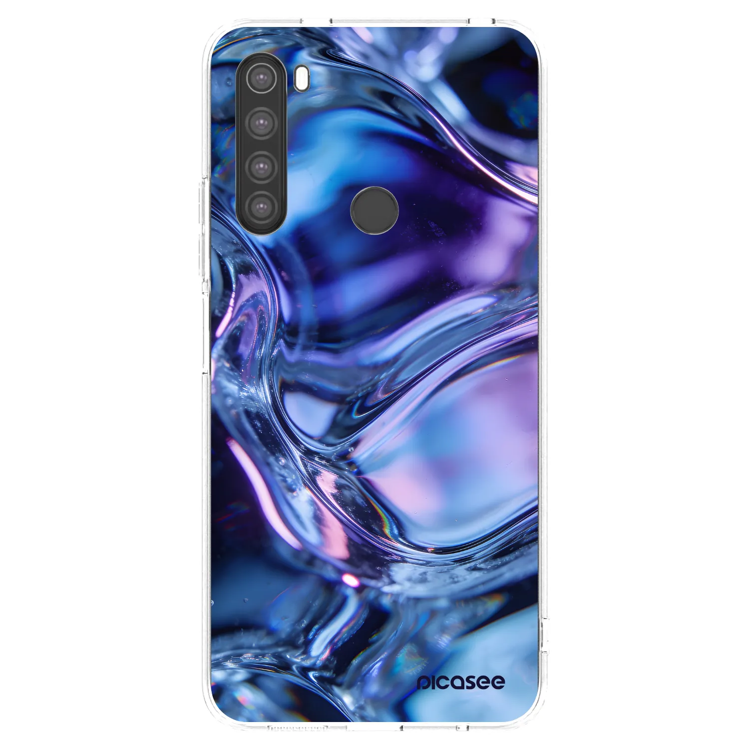 Picasee átlátszó szilikon tok az alábbi mobiltelefonokra Xiaomi Redmi Note 8 - Iris liquid