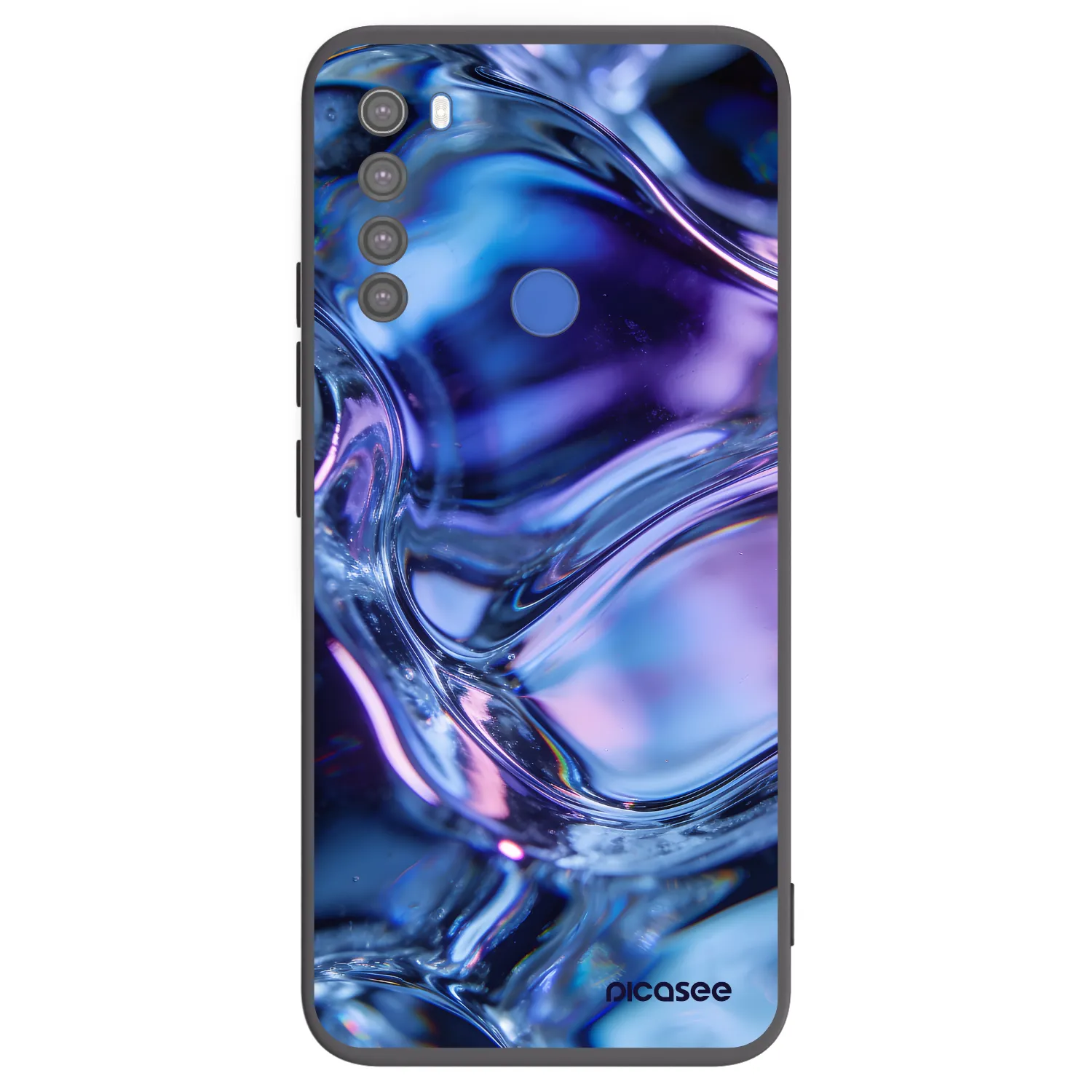 Picasee fekete szilikon tok az alábbi mobiltelefonokra Xiaomi Redmi Note 8T - Iris liquid