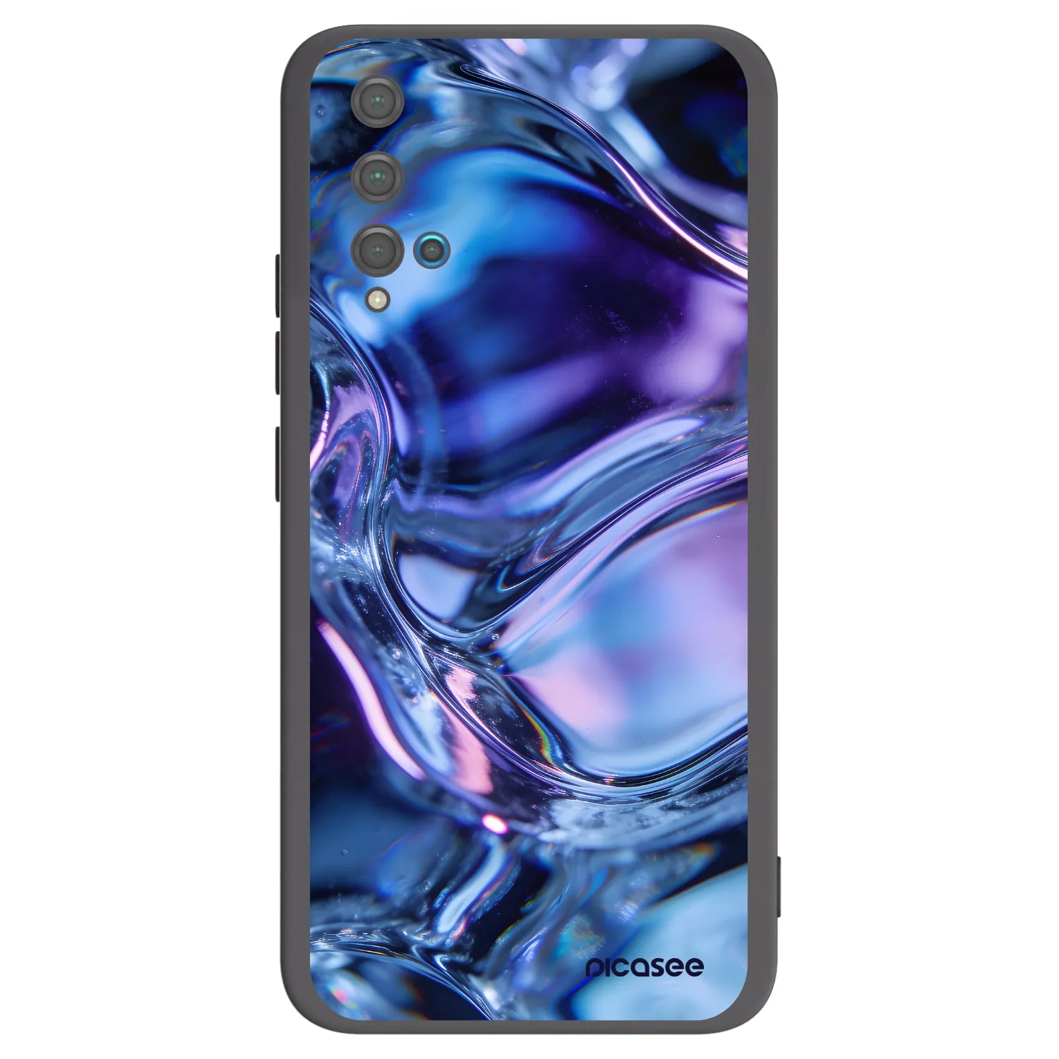 Picasee fekete szilikon tok az alábbi mobiltelefonokra Huawei Nova 5T - Iris liquid