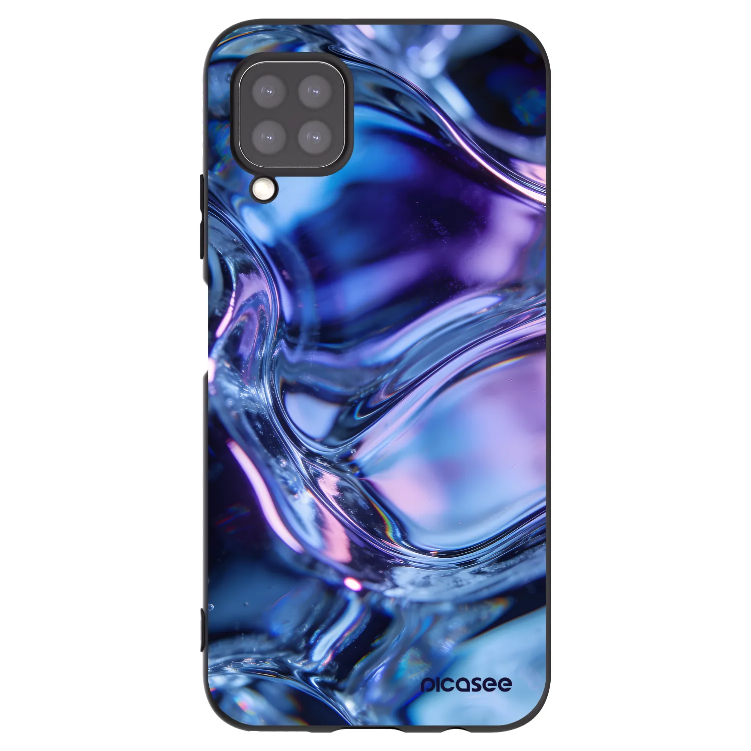 Picasee fekete szilikon tok az alábbi mobiltelefonokra Huawei P40 Lite - Iris liquid