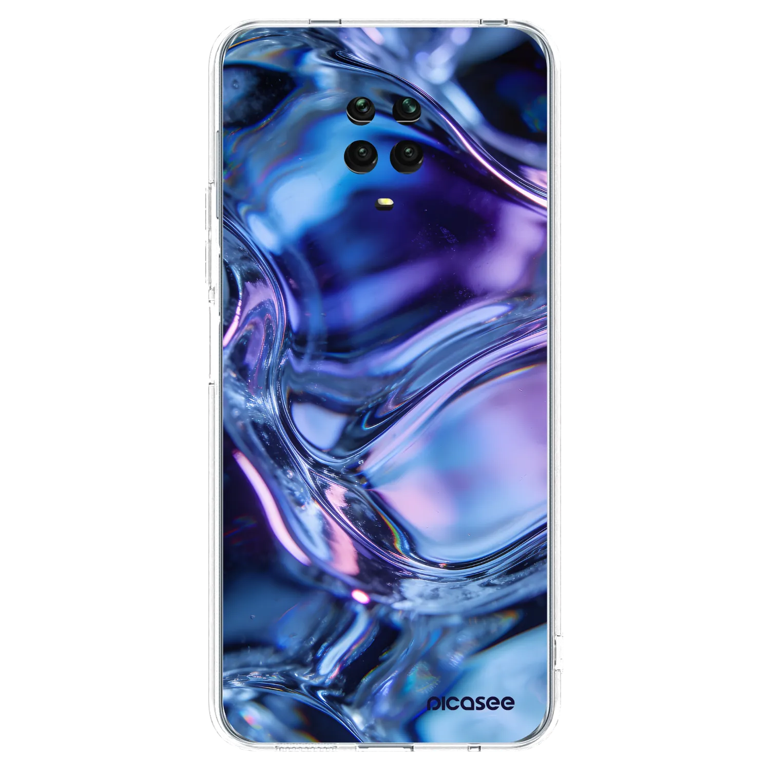 Picasee átlátszó szilikon tok az alábbi mobiltelefonokra Xiaomi Redmi Note 9S - Iris liquid