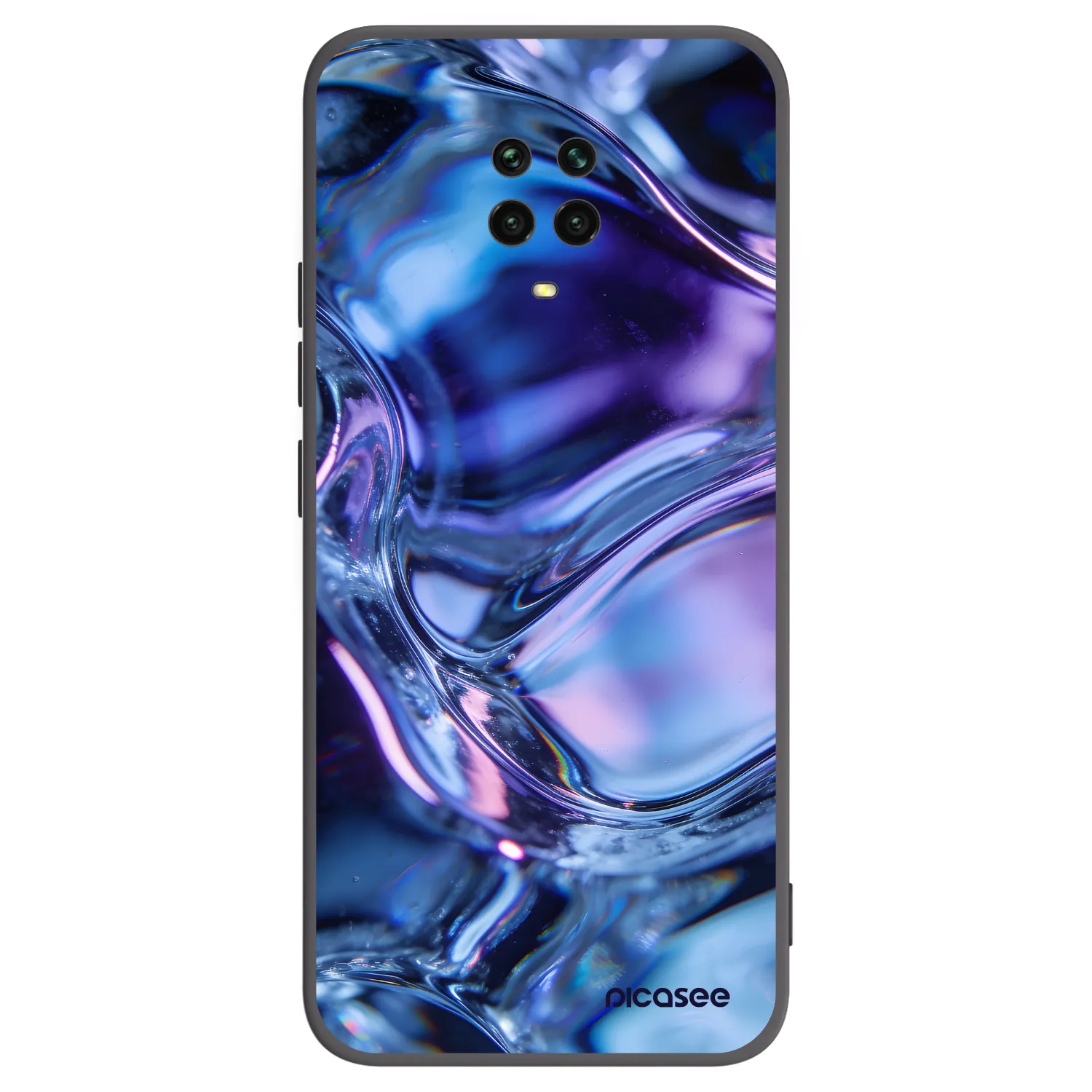 Picasee fekete szilikon tok az alábbi mobiltelefonokra Xiaomi Redmi Note 9S - Iris liquid