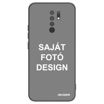 Picasee fekete szilikon tok az alábbi mobiltelefonokra Xiaomi Redmi 9 - Saját fotó/motívum