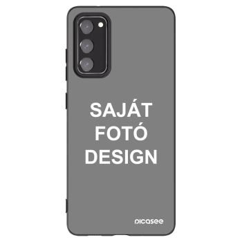 Picasee fekete szilikon tok az alábbi mobiltelefonokra Samsung Galaxy S20 FE - Saját fotó/motívum
