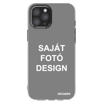 Picasee átlátszó szilikon tok az alábbi mobiltelefonokra Apple iPhone 12 Pro Max - Saját fotó/motívum