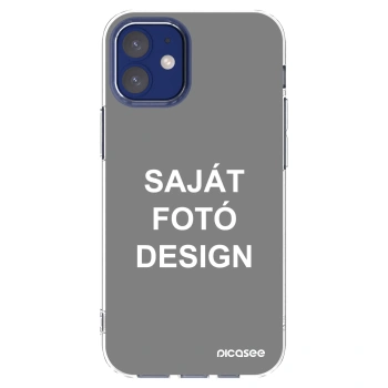 Picasee átlátszó szilikon tok az alábbi mobiltelefonokra Apple iPhone 12 mini - Saját fotó/motívum