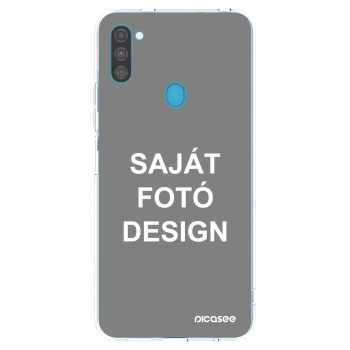 Picasee átlátszó szilikon tok az alábbi mobiltelefonokra Samsung Galaxy M11 - Saját fotó/motívum