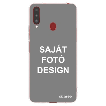 Picasee átlátszó szilikon tok az alábbi mobiltelefonokra Samsung Galaxy A20s - Saját fotó/motívum