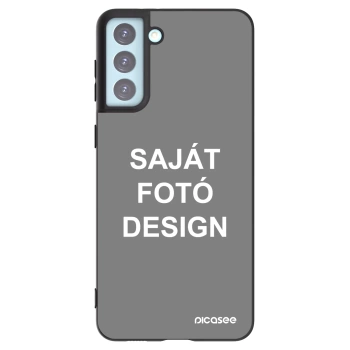 Picasee fekete szilikon tok az alábbi mobiltelefonokra Samsung Galaxy S21+ 5G G996F - Saját fotó/motívum
