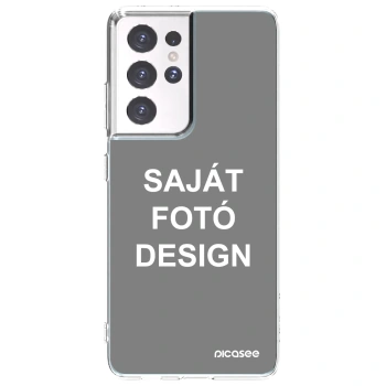Picasee átlátszó szilikon tok az alábbi mobiltelefonokra Samsung Galaxy S21 Ultra 5G G998B - Saját fotó/motívum