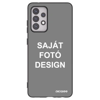 Picasee fekete szilikon tok az alábbi mobiltelefonokra Samsung Galaxy A52 5G A525F - Saját fotó/motívum