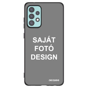 Picasee fekete szilikon tok az alábbi mobiltelefonokra Samsung Galaxy A72 A725F - Saját fotó/motívum