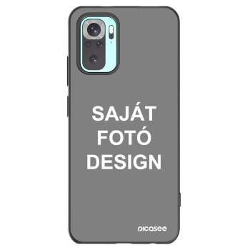 Picasee fekete szilikon tok az alábbi mobiltelefonokra Xiaomi Redmi Note 10 Pro - Saját fotó/motívum