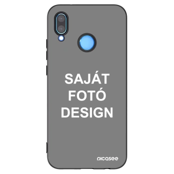 Picasee fekete szilikon tok az alábbi mobiltelefonokra Huawei P20 Lite - Saját fotó/motívum