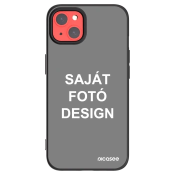 Picasee fekete szilikon tok az alábbi mobiltelefonokra Apple iPhone 13 - Saját fotó/motívum