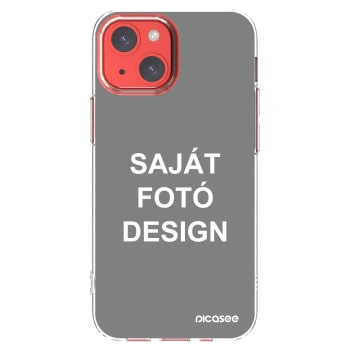 Picasee átlátszó szilikon tok az alábbi mobiltelefonokra Apple iPhone 13 mini - Saját fotó/motívum