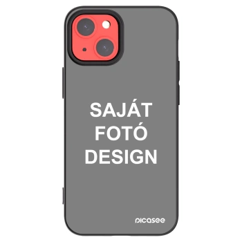 Picasee fekete szilikon tok az alábbi mobiltelefonokra Apple iPhone 13 mini - Saját fotó/motívum