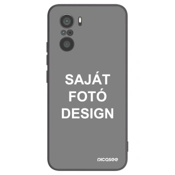 Picasee fekete szilikon tok az alábbi mobiltelefonokra Xiaomi Poco F3 - Saját fotó/motívum