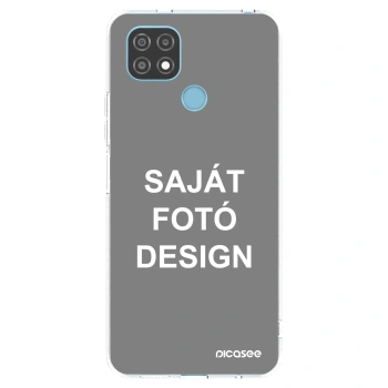 Picasee átlátszó szilikon tok az alábbi mobiltelefonokra Realme C21 - Saját fotó/motívum