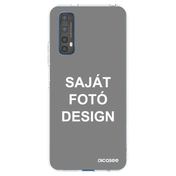 Picasee átlátszó szilikon tok az alábbi mobiltelefonokra Realme 7 - Saját fotó/motívum