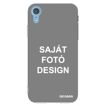 Picasee átlátszó szilikon tok az alábbi mobiltelefonokra Apple iPhone XR - Saját fotó/motívum