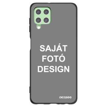 Picasee fekete szilikon tok az alábbi mobiltelefonokra Samsung Galaxy A22 A225F 4G - Saját fotó/motívum