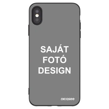 Picasee fekete szilikon tok az alábbi mobiltelefonokra Apple iPhone XS Max - Saját fotó/motívum