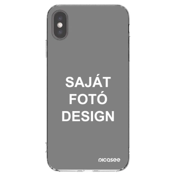 Picasee átlátszó szilikon tok az alábbi mobiltelefonokra Apple iPhone XS Max - Saját fotó/motívum