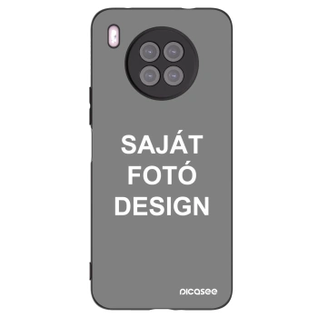 Picasee fekete szilikon tok az alábbi mobiltelefonokra Huawei Nova 8i - Saját fotó/motívum