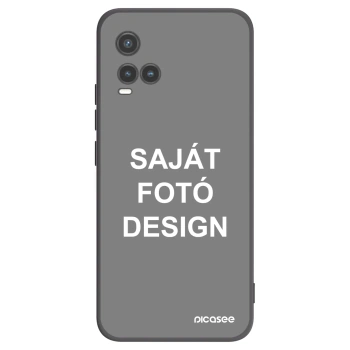 Picasee fekete szilikon tok az alábbi mobiltelefonokra Vivo Y33s - Saját fotó/motívum