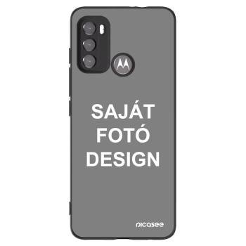 Picasee fekete szilikon tok az alábbi mobiltelefonokra Motorola Moto G60 - Saját fotó/motívum