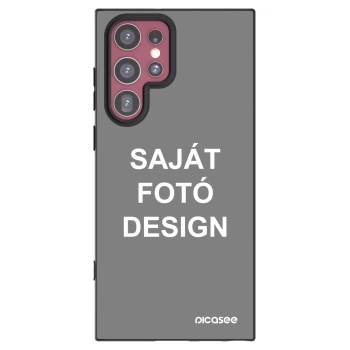 Picasee fekete szilikon tok az alábbi mobiltelefonokra Samsung Galaxy S22 Ultra 5G - Saját fotó/motívum
