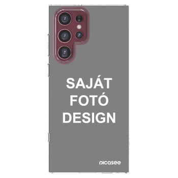 Picasee átlátszó szilikon tok az alábbi mobiltelefonokra Samsung Galaxy S22 Ultra 5G - Saját fotó/motívum