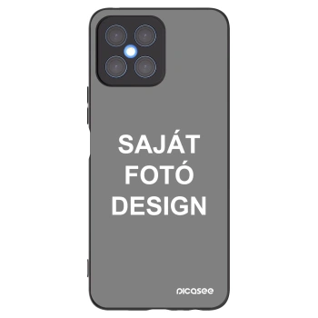 Picasee fekete szilikon tok az alábbi mobiltelefonokra Honor X8 4G - Saját fotó/motívum