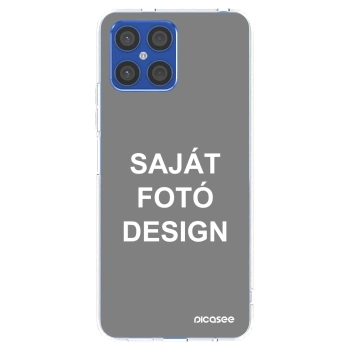 Picasee átlátszó szilikon tok az alábbi mobiltelefonokra Honor X8 4G - Saját fotó/motívum