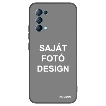 Picasee fekete szilikon tok az alábbi mobiltelefonokra OPPO Reno 5 5G - Saját fotó/motívum
