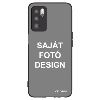 Picasee fekete szilikon tok az alábbi mobiltelefonokra OPPO A16s - Saját fotó/motívum