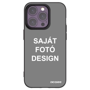 Picasee fekete szilikon tok az alábbi mobiltelefonokra Apple iPhone 14 Pro - Saját fotó/motívum