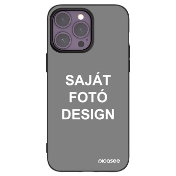 Picasee fekete szilikon tok az alábbi mobiltelefonokra Apple iPhone 14 Pro Max - Saját fotó/motívum