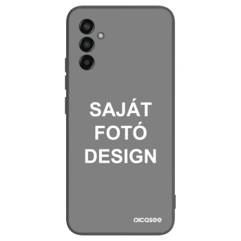 Picasee fekete szilikon tok az alábbi mobiltelefonokra Samsung Galaxy M13 M135F - Saját fotó/motívum