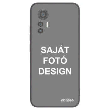 Picasee fekete szilikon tok az alábbi mobiltelefonokra Xiaomi 12 Lite - Saját fotó/motívum